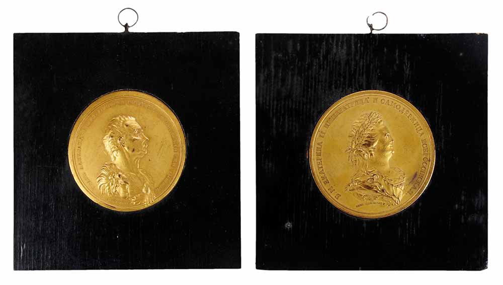 Two Russian Gilt Bronze Portrait (1 of 6)
