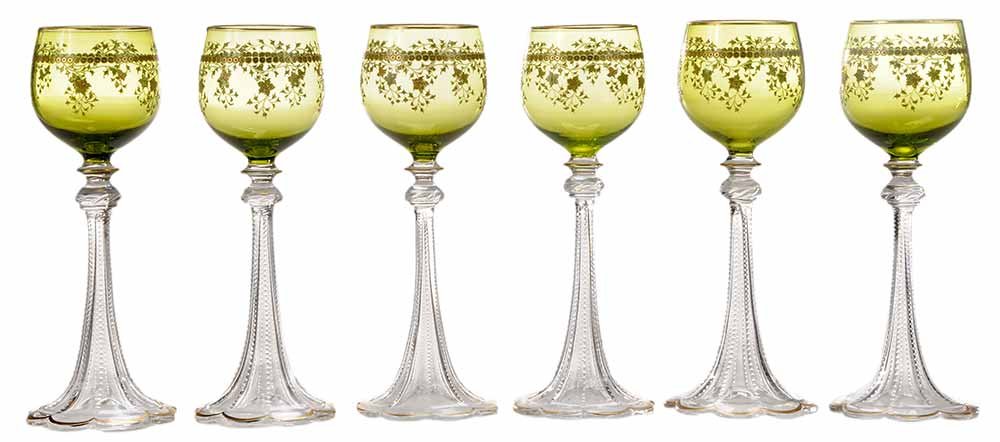 Set of Six Hock Wines (1 of 3)