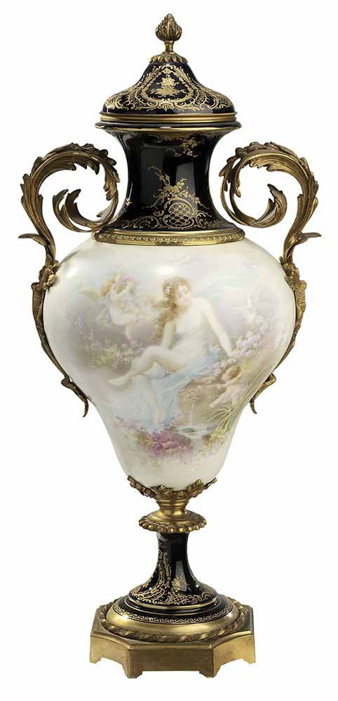 Hand-Painted Sèvres or Sevres Style Porcelain Urn with (1 of 9)