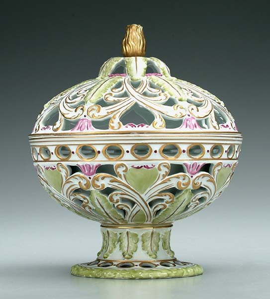 Covered Sèvres-style jar,