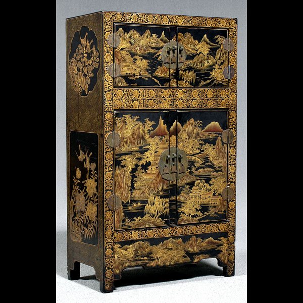 Chinese Imperial lacquer cabinet,