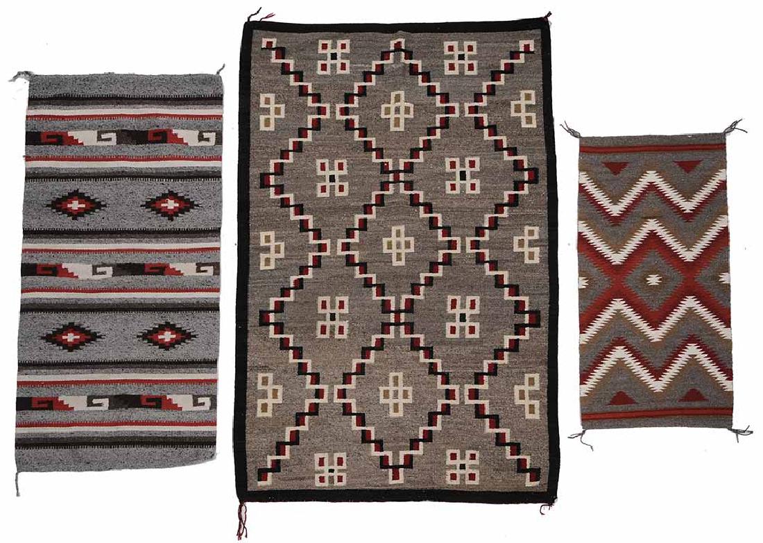 Two Navajo Transitional Rugs and a (1 of 4)