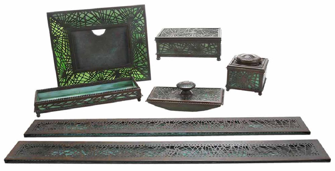 Seven-Piece Tiffany Studios Bronze (1 of 4)