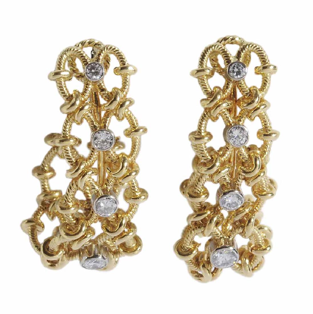 18kt. Diamond Earrings (1 of 2)