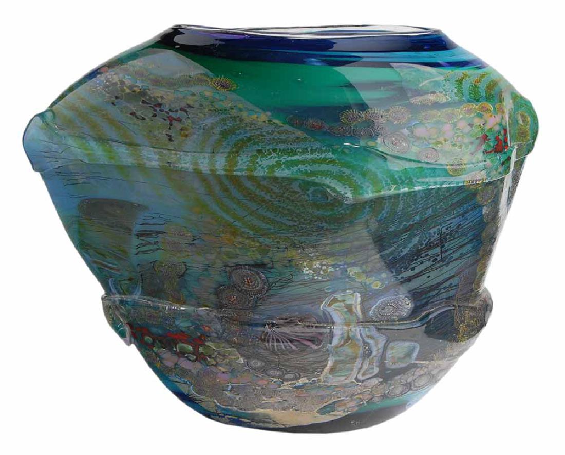 Large Chris Hawthorne "Aquarium" Vase (1 of 8)