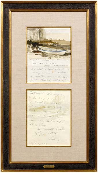 Andrew Wyeth illustrated letter