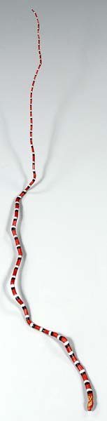 Painted folk art snake,