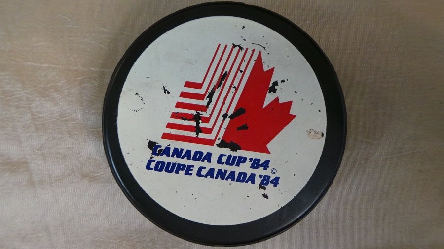 Canada Cup 1984 Coupe Canada Hockey Puck: Canada Cup 1984 Coupe CanadaThe 1984 Canada Cup tournament was a six-team event that took place in September of that year. Participants were Canada, Czechoslovakia, the Soviet Union, Sweden, the Unite