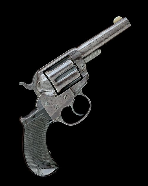 COLT, USA A .38 (COLT) SIX-SHOT DOUBLE-ACTION REVOLVER,: COLT, USA A .38 (COLT) SIX-SHOT DOUBLE-ACTION REVOLVER, MODEL '1877 LIGHTNING', serial no. 4902,