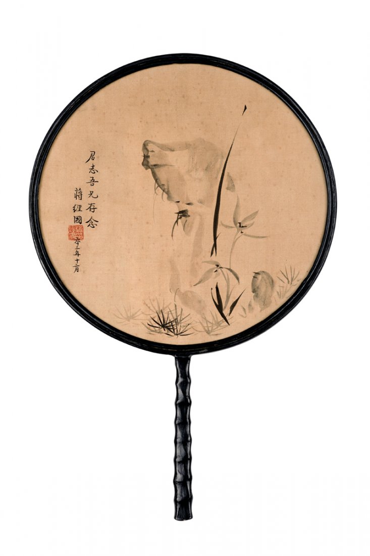 JIANG JINGGUO, HO YINGCHIN, CALLIGRAPHY, ORCHID AND (1 of 2)