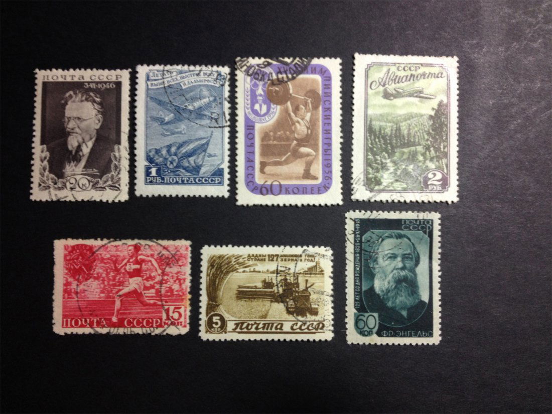 A RUSSIA ANTIQUE STAMP.: A RUSSIA ANTIQUE STAMP.俄国早期盖销票。7张中上品。