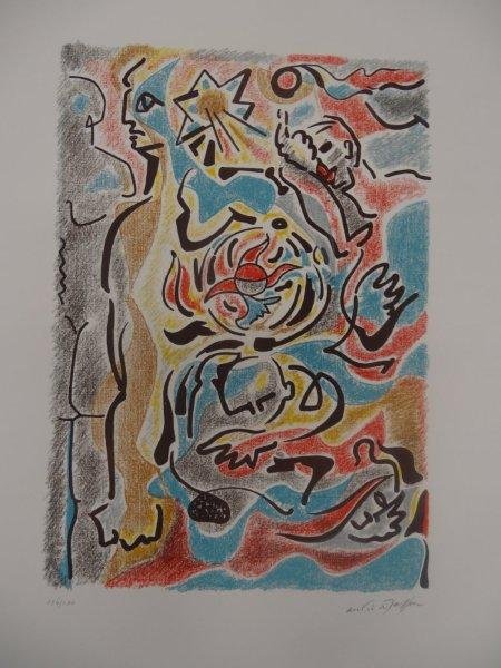Andre Masson, Hommage to Michelangelo: Original LithographSheet Size 31 1/2 by 23 InchesImage Size 20 x 14 inchesPencil Signed and numbered 136/200 by the artist