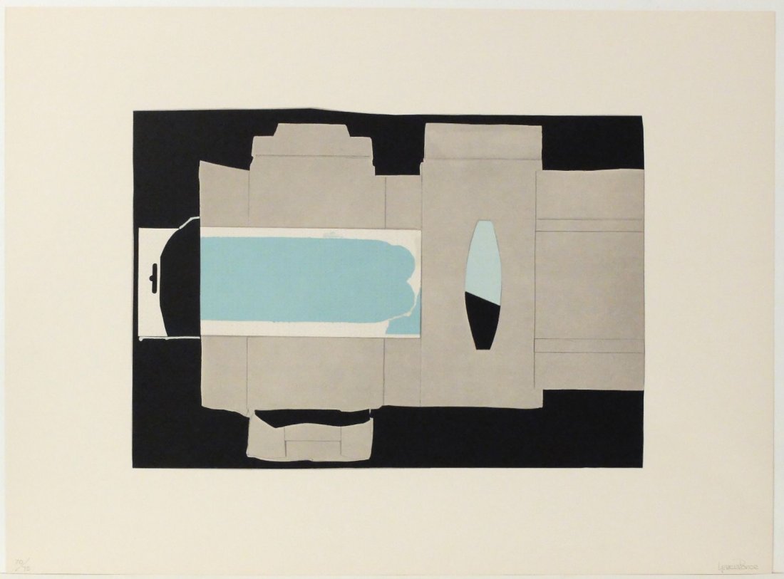 Fernando Garcia Ponce “Ponce 2”: 1978 lithograph,#70/75, 22 x 29.8, On GUARRO paper.Signed in pencil by artist.