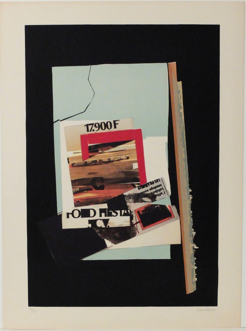 Fernando Garcia Ponce “Ponce 5”: 1978 lithograph,#70/75, 29.8 x 22 inches, On GUARRO paper.Signed in pencil by artist.