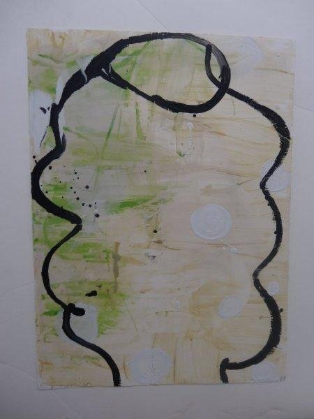 Gary Komarin: Original Monotype with Acrylic paint.Created in the studio of Garner Tullis. 2000Sheet size 30" x22"