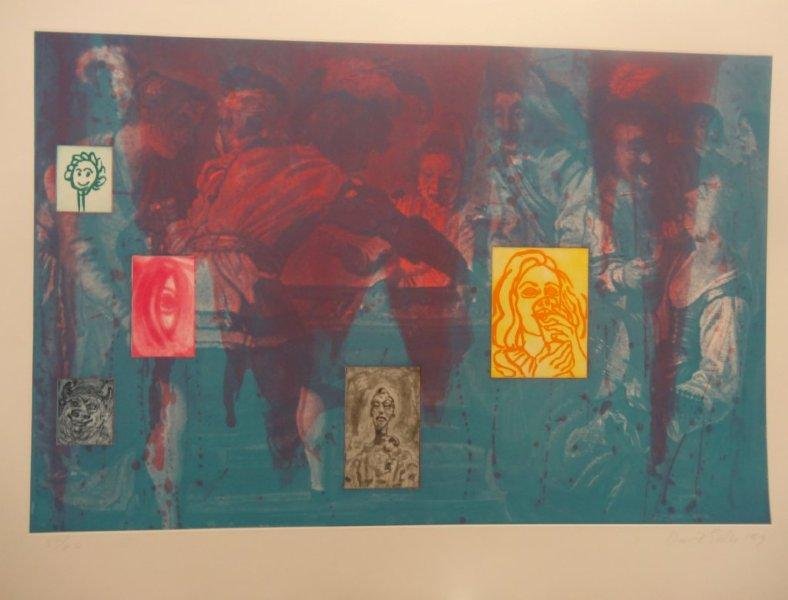 David Salle, Canfield Hatfield: Original etching with AquatintSheet size 30 x 44 inches Image Size 27 x 37 inchesPencil Signed and numbered 50/60 by the artist