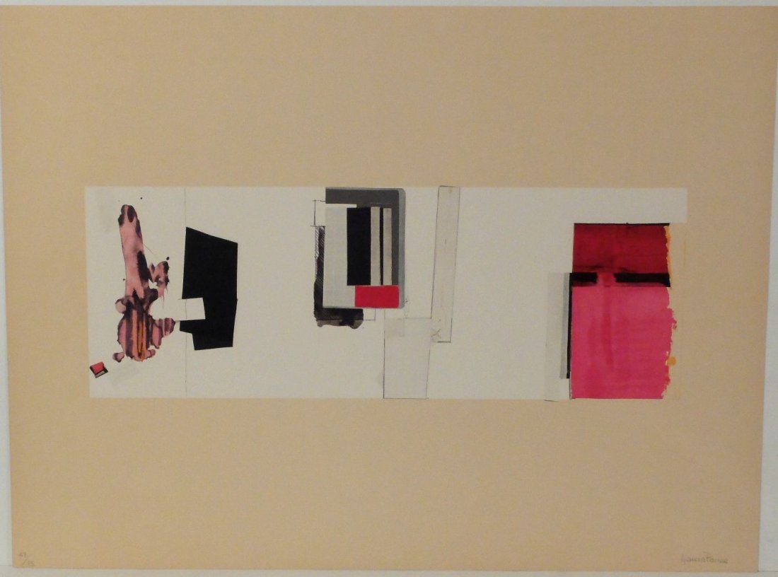 Fernando Garcia Ponce “Ponce 3”: 1978 lithograph,#70/75 22 x 29.8, On GUARRO paper