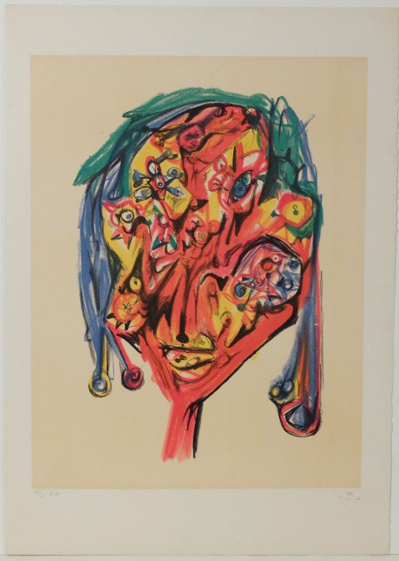 Roberto Matta "SM-1": 1979. Lithograph on GUARRO paper. 30 x 22 inches.