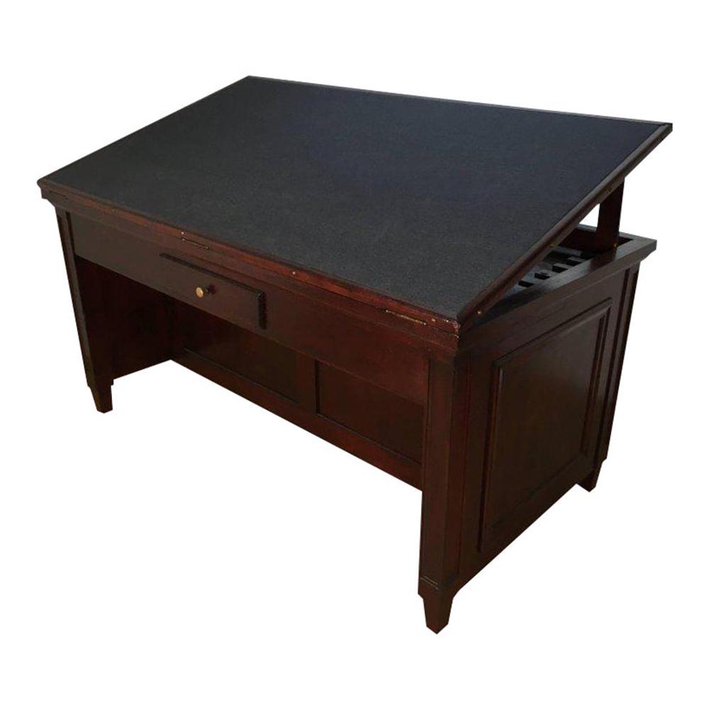 Antique Drafting Desk: Antique Drafting Desk Measures: 59" W x 31.63" D x 29.75" H