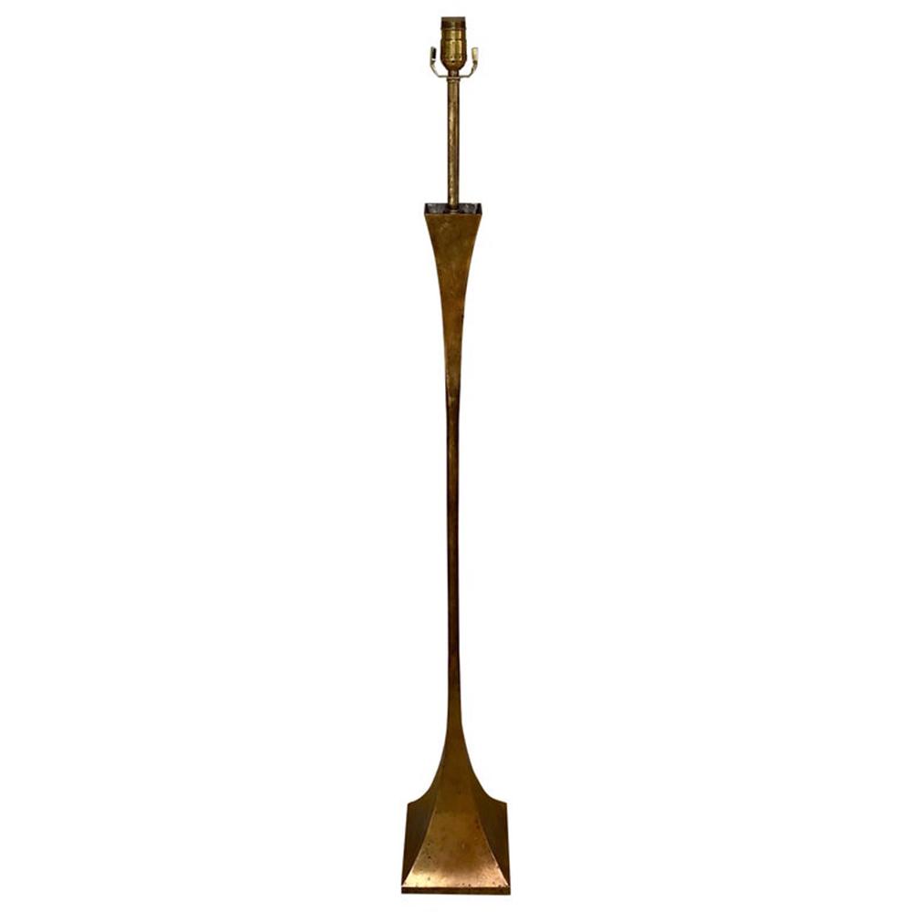 Stewart Ross for Hansen Bronze Floor Lamp: Stewart Ross for Hansen Bronze Floor Lamp Measures: H 58 in. x W 8 in. x D 8 in.