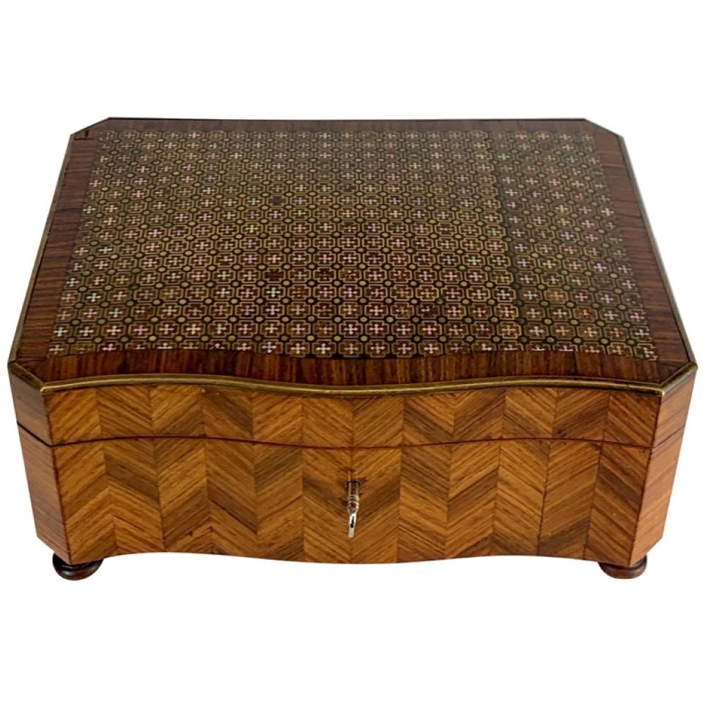 19th C Louis XVI Style Kingwood Dresser/Perfume Box (1 of 3)