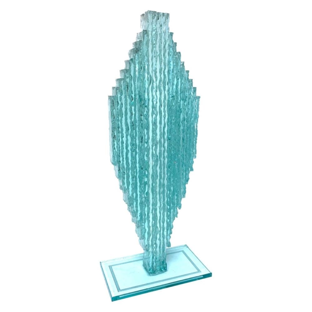 Modern Glass Totem Sculpture in the Style of Gundi Finch (1 of 3)