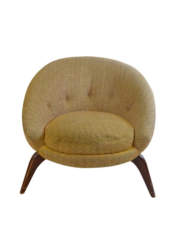 JEAN ROYARE- Attr.Spider Chair: Attr. Jean Royare Spider Chair - Unsigned, original upholstery, untouched 31"h x 30"w x 26"d
