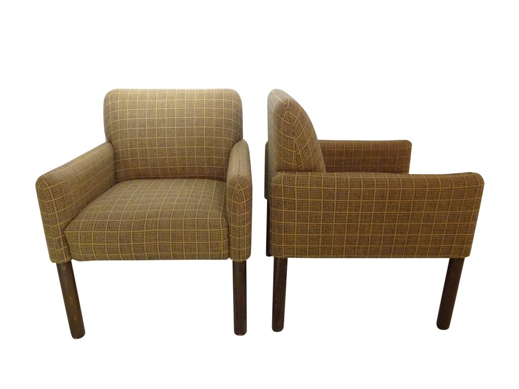 CASSINA -Pair of Upholstered Chairs: Pair of Upholstered Chairs by Cassina 25"w x44" h x18" d
