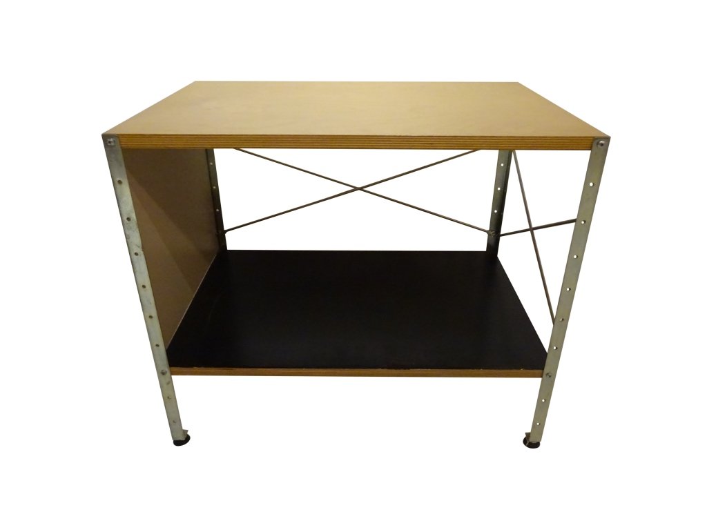 Charles Eames Storage Cube Table, Signed: Charles Eames Storage Cube Table, Signed 16" x24" x21" h