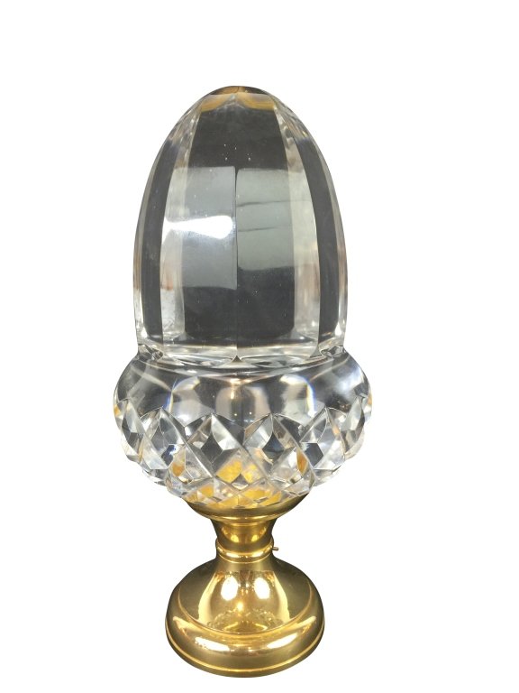 French Crystal & Bronze Newel Post (1 of 3)