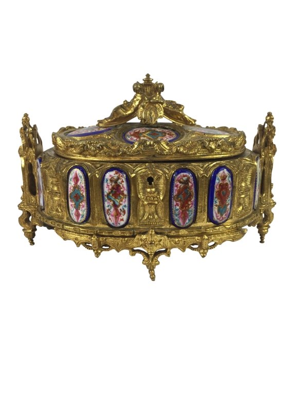 French Ormolu And Enamel Box (1 of 8)