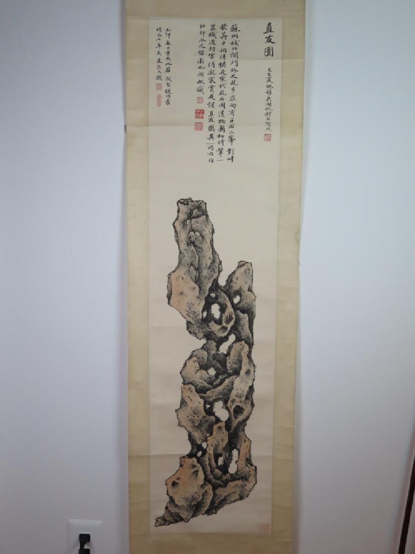 Chinese Ink&Color Scroll Painting,Signed (1 of 11)
