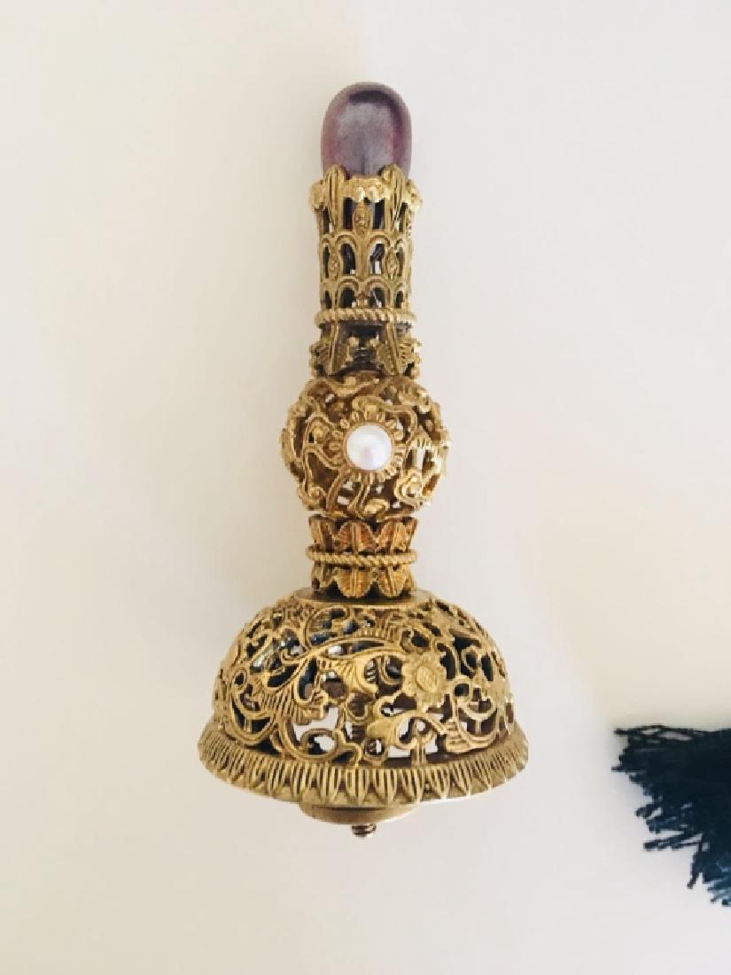 19th.C Chinese Manchuria Court Hat Top (1 of 3)