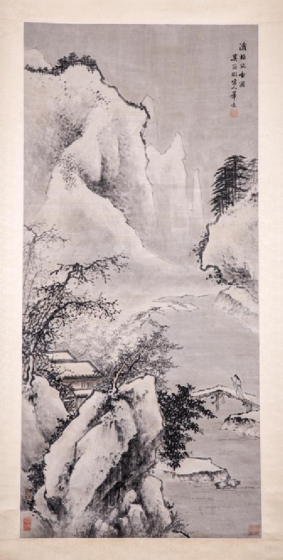 Chinese Ink Color Landscape Painting ,Signed (1 of 6)
