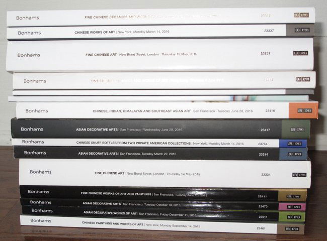 15 BONHAMS AUCTION CATALOGS OF CHINESE WORKS OF ART (1 of 3)