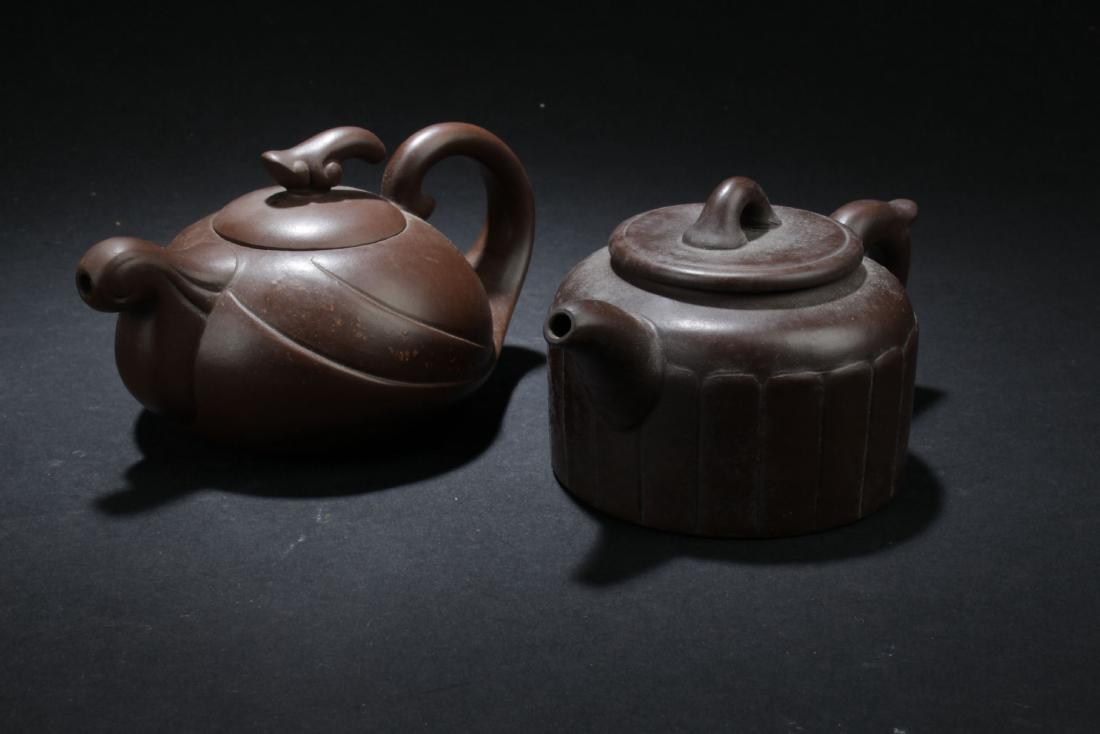 Two Chinese Estate Tea Pots (1 of 5)