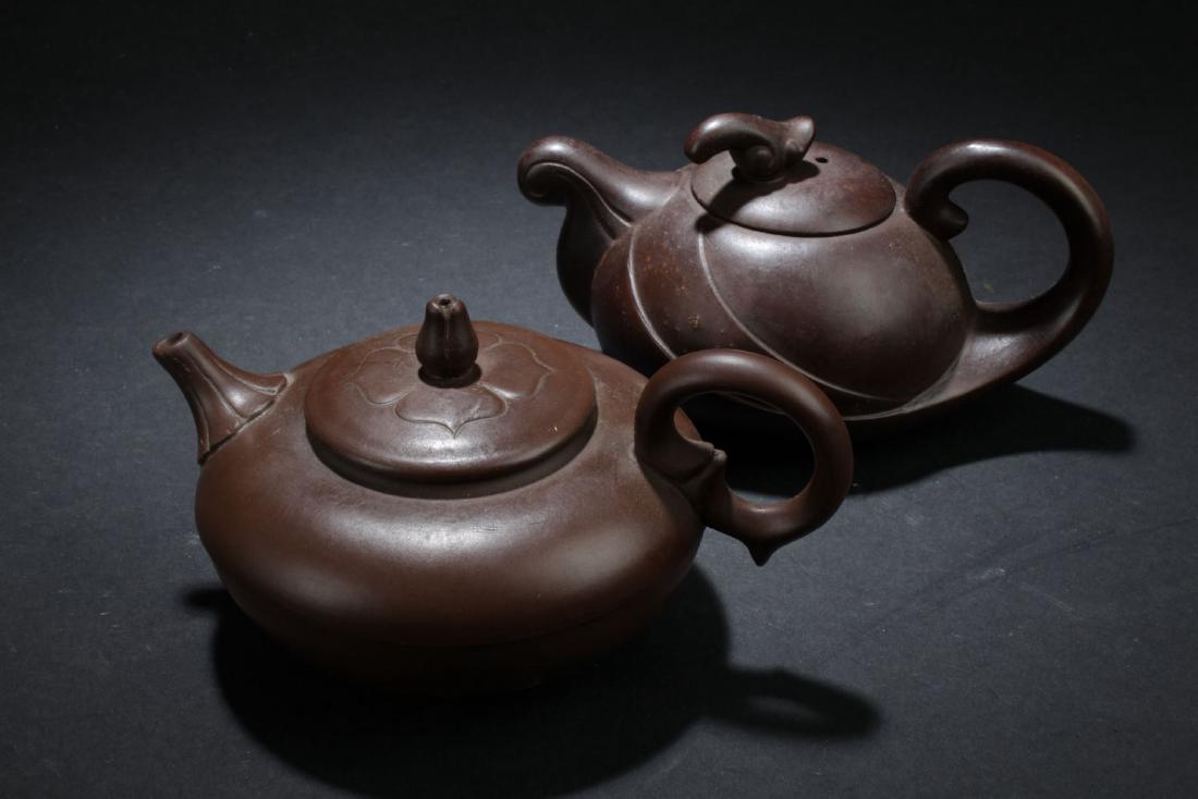 Two Chinese Estate Tea Pots (1 of 6)