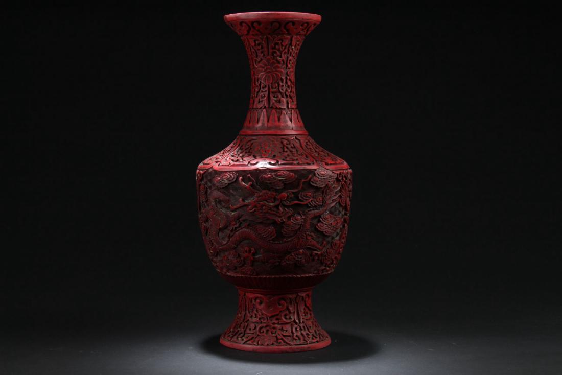 An Estate Chinese Lacquer Vase (1 of 8)