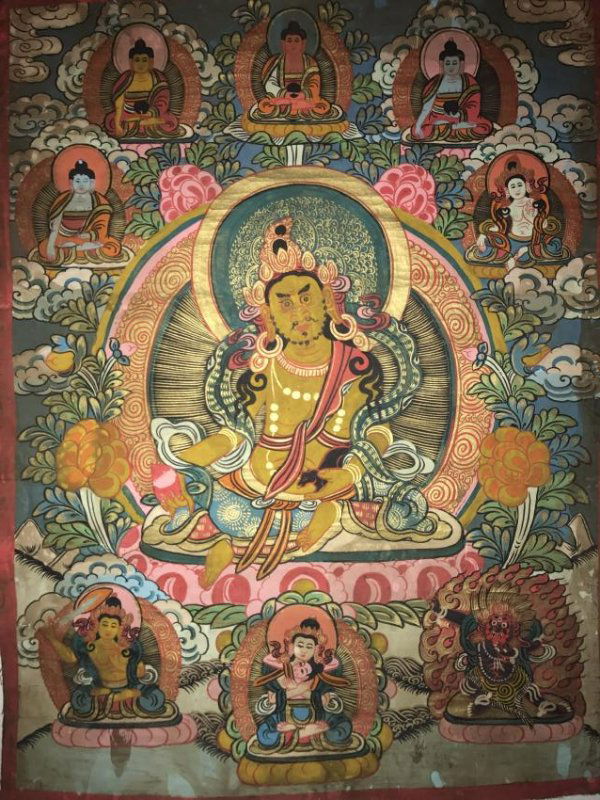 An Estate Tibetan Thangka Display (1 of 8)