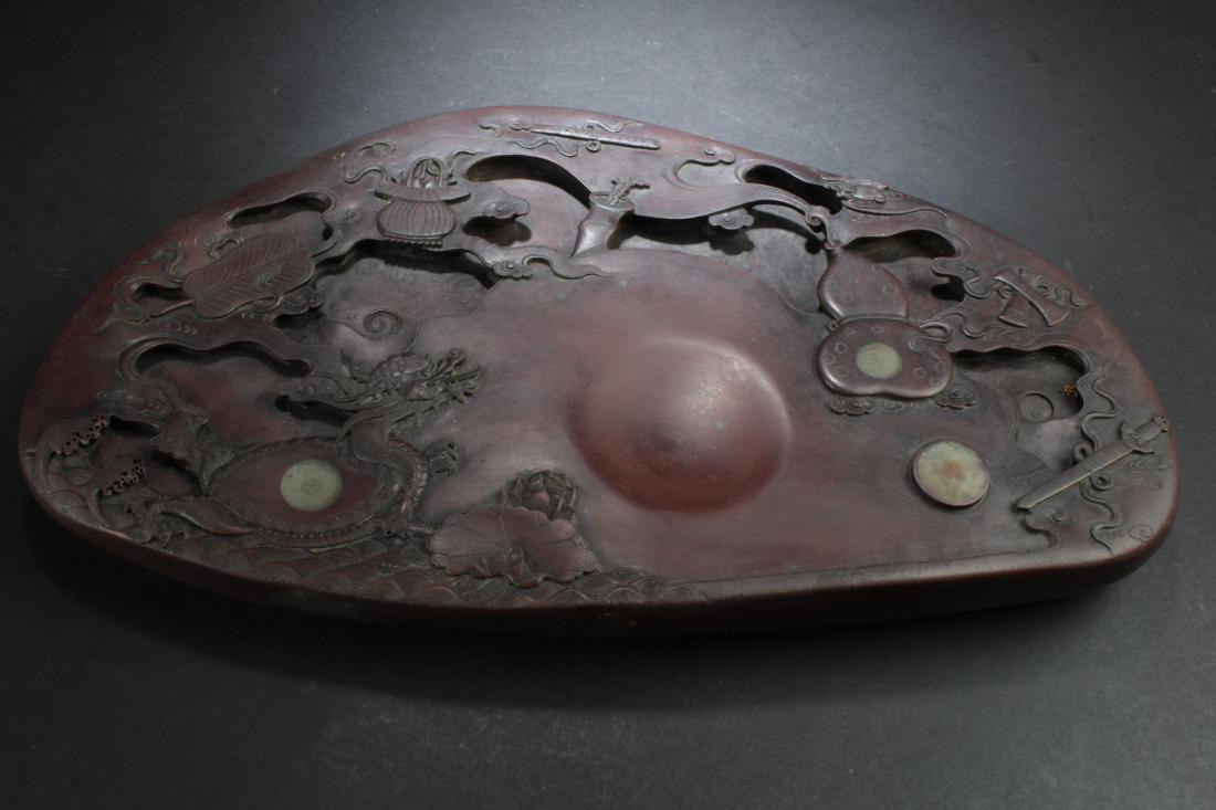 A Chinese Dragon-decorating Estate Inkstone Fortune (1 of 9)