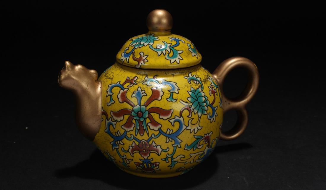 A Chinese Cloisonne Tea Pot (1 of 6)