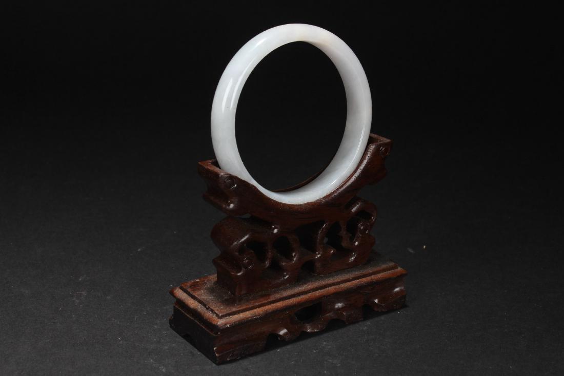 An Estate Chinese Jade Bangle (1 of 4)