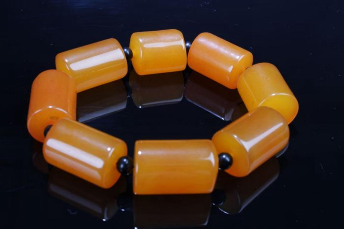 A Octa-fortune Chinese Estate Beaded Bracelet (1 of 5)