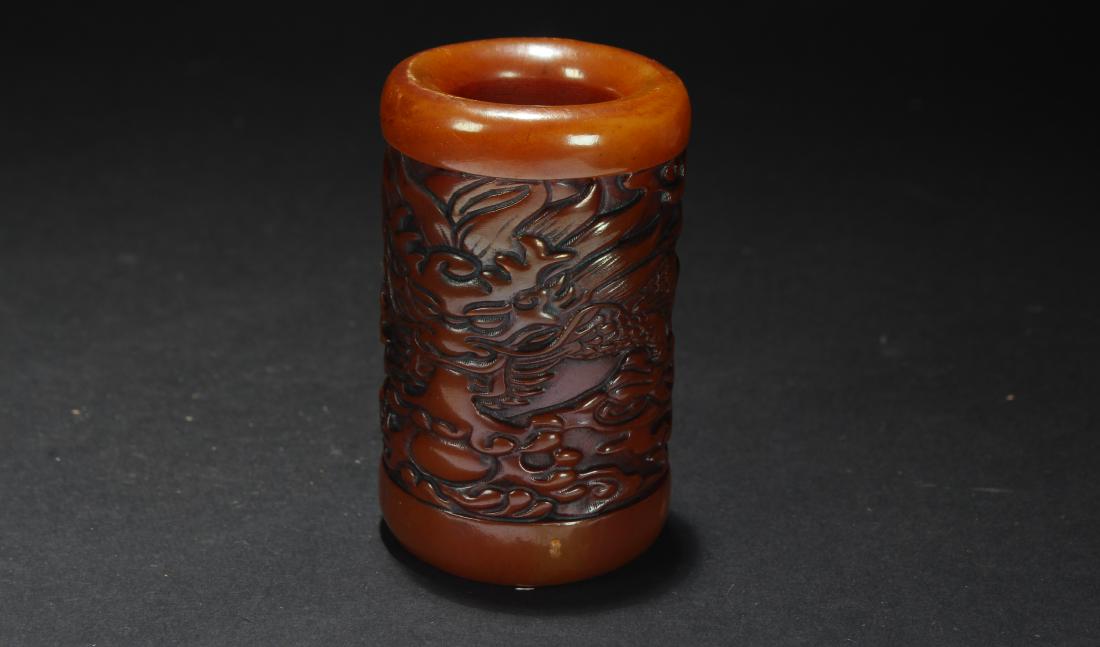 An Estate Chinese Soapstone Pot Figure (1 of 6)