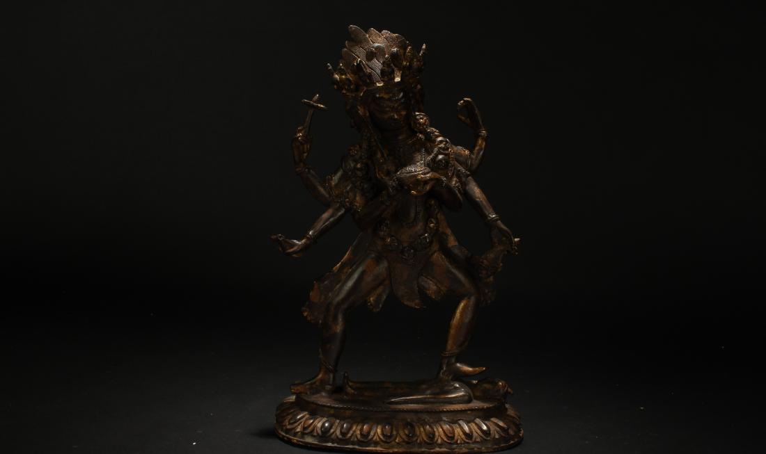 An Estate Tibetan Fortune Display Statue (1 of 6)