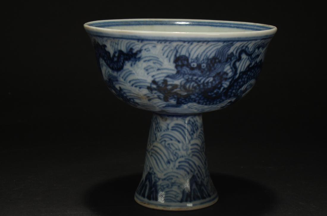 An Estate Chinese Dragon-decorating Porcelain Cup (1 of 6)