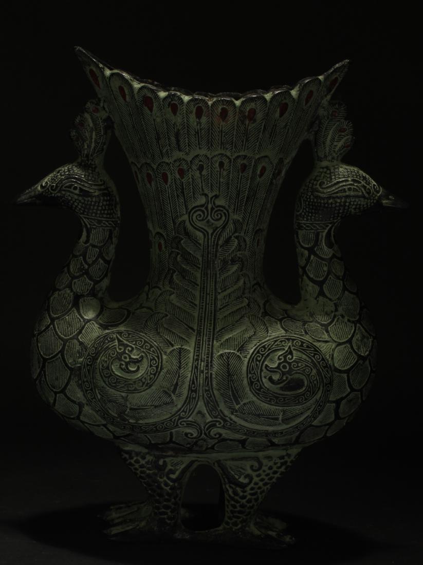 A Chinese Myth-beast Bronze Vessel Display (1 of 6)