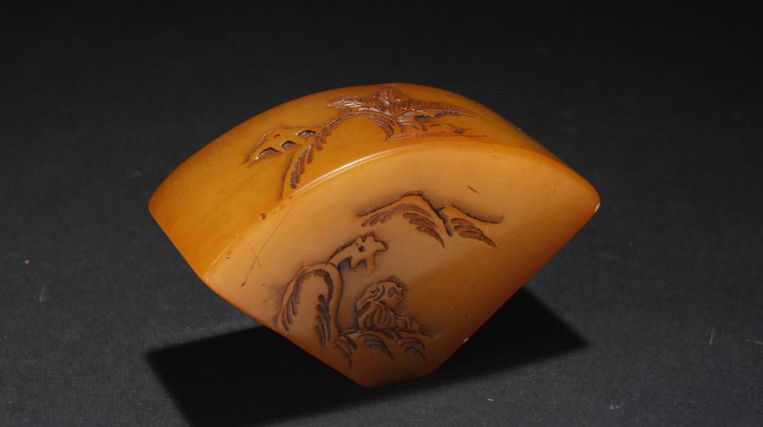 A Chinese Soapstone Fortune Seal Figure (1 of 6)