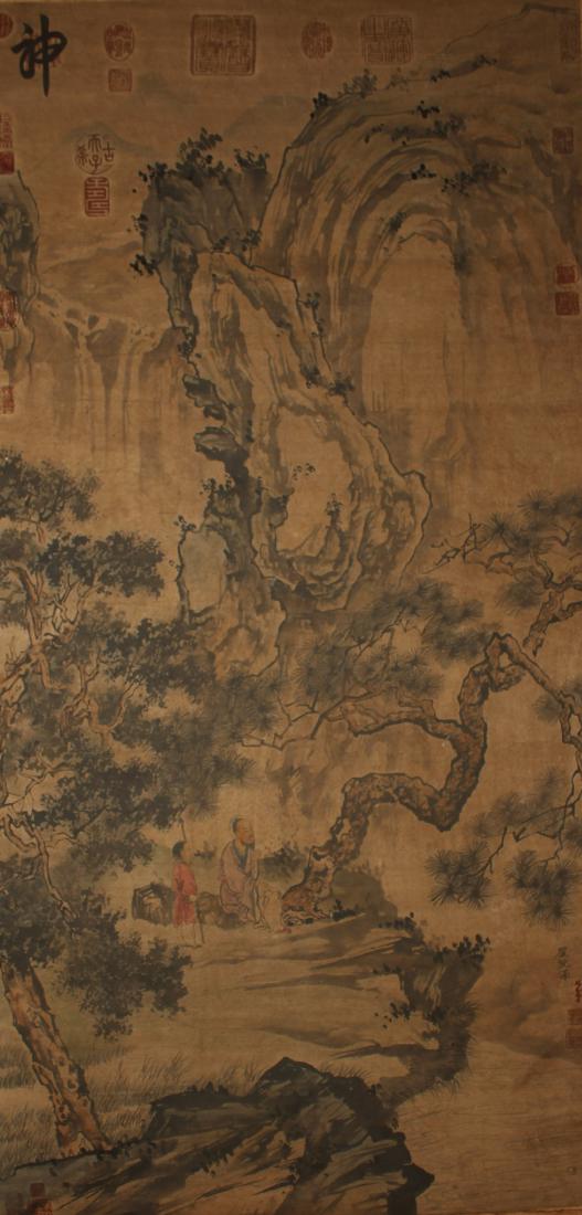 A Chinese Story-telling Landscape Fortune Display (1 of 6)