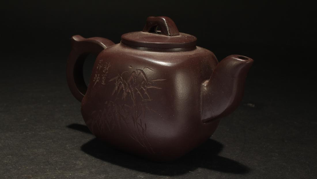 A Chinese Bamboo-fortune Estate Tea Pot Display (1 of 5)